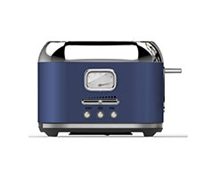 Taurus Toaster 2 Slice Stainless Steel Midnight Blue 6Heat Settings 1000W "Eterna Vintage"
