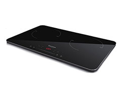 Taurus Induction Cooker Double LED Display Crystal Black Variable Heat Settings 3500W "Darkfire Double"