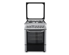 TAURUS STOVE 4 BURNER GAS STAINLESS STEEL SILVER ELECTRIC OVEN 65L 6900/2187W  CIGE4FIXM 