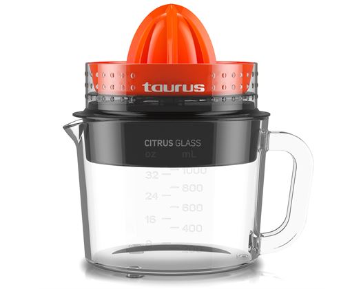  Taurus, Citrix, JUICER, Glass jar, 32 Oz, Perfect size, Easy  to clean, Compact design, Measuring jar, Diswasher safe parts, 30 Watts of  power