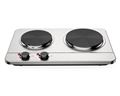 Taurus Hotplate Double Adjustable Temperature Stainless Steel Silver Solid Plate 2500W "Solis"