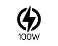 100W