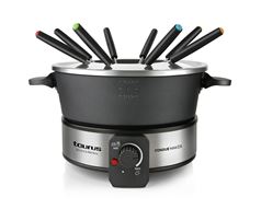 Taurus Fondue Set With 8 Skewers Aluminium Black 2L 1000W 