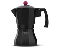 Taurus Coffee Maker Aluminium Black 3 Cup "Black Moments 3"