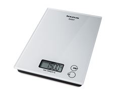 Taurus Kitchen Scale Digital Battery Operated Glass White 5Kg 3V  Easy Scale 